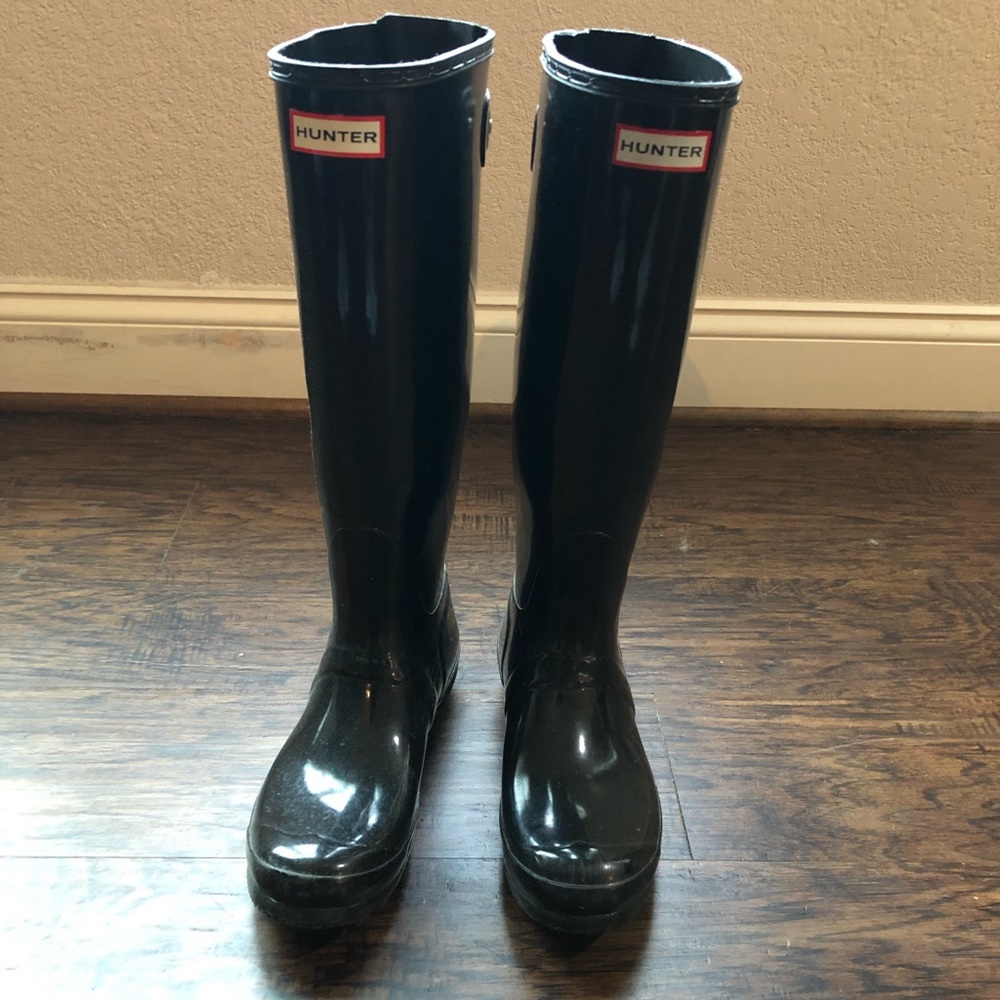Black Hunter rain boots size 8